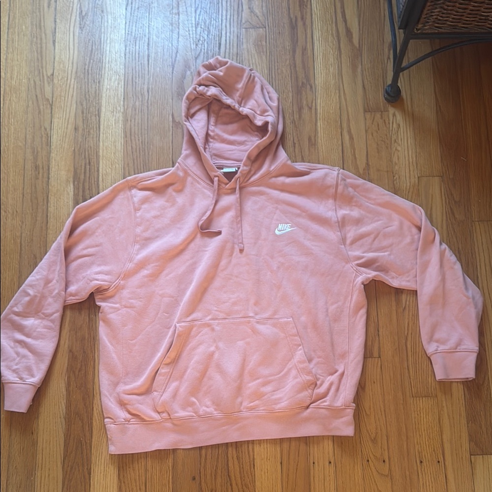 Nike Men's Pink Hoodie Sweater